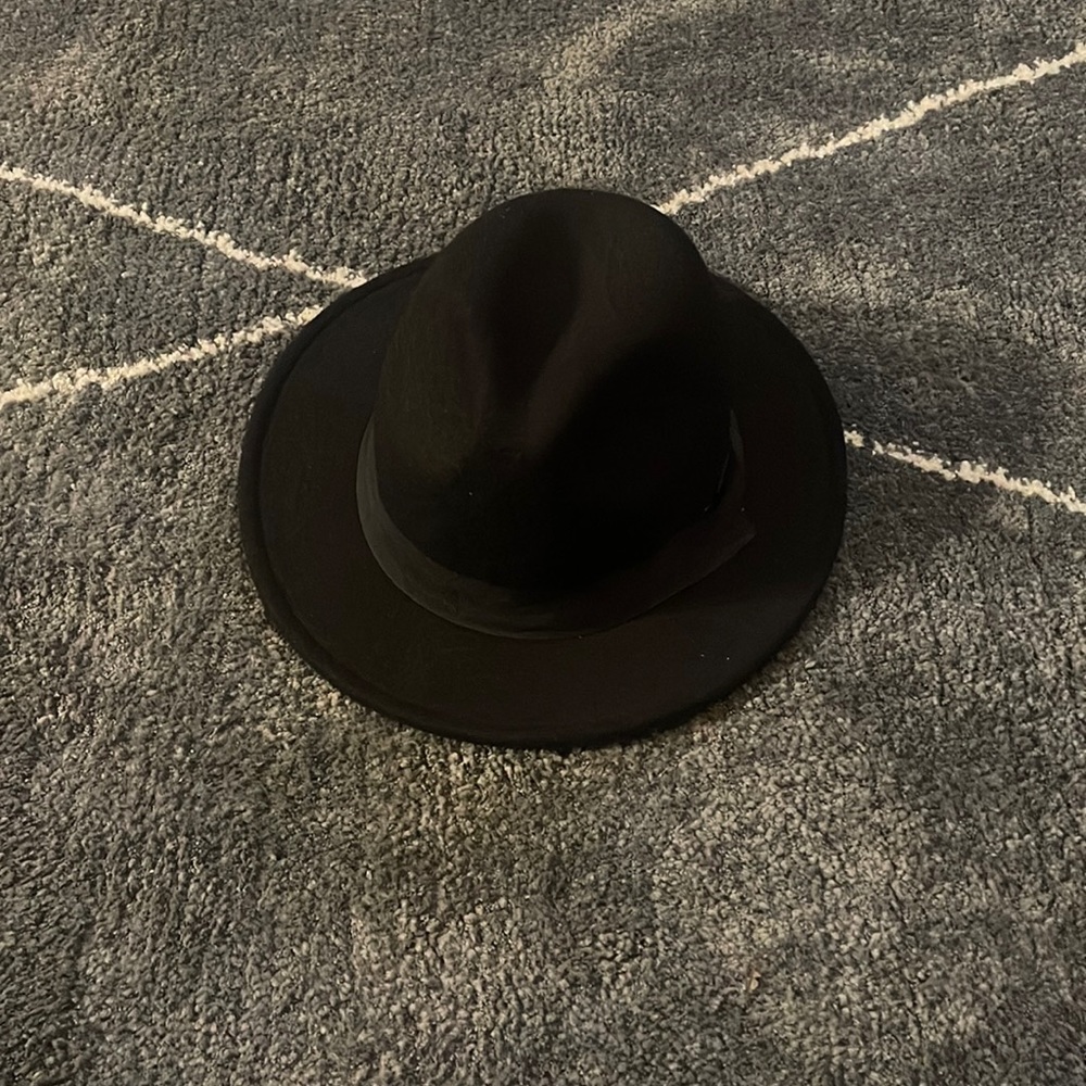 Black fedora.